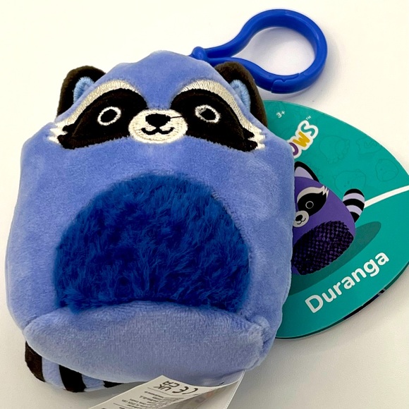 Squishmallows Clip - Durango the Blue Raccoon - Picture 1 of 1